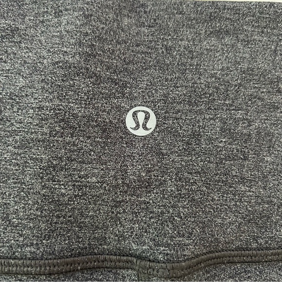 Lululemon Athletic Charcoal & Black Leggings Wunder Under HR Tight SE Tech sz 12 - Picture 7 of 10